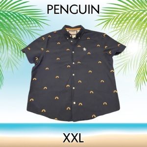 Original Penguin, Embroidered Rainbow, Men’s, Short Sleeve, Shirt.